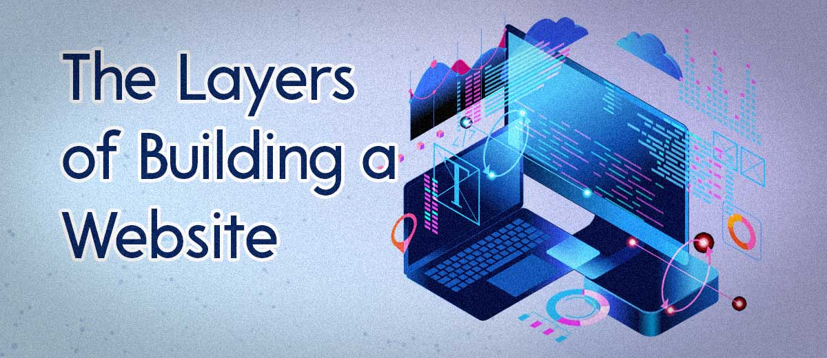 image of layers of building a website vector graphics